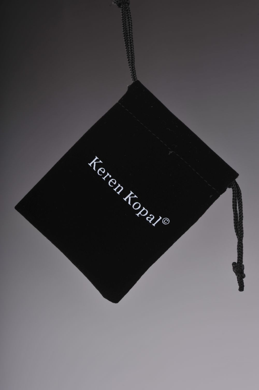 Keren Kopal Black Egg Pendant Locket Necklace