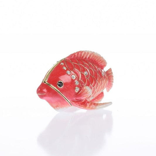 Keren Kopal Red Snapper Fish trinket box
