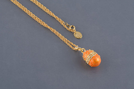 Keren Kopal Orange Egg Pendant Necklace