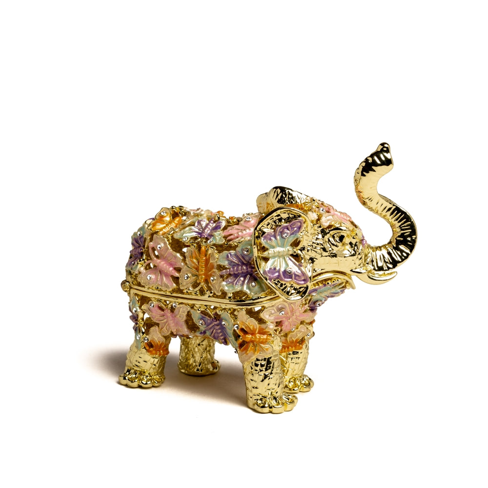 Keren Kopal Golden Elephant Decorated with butterflies