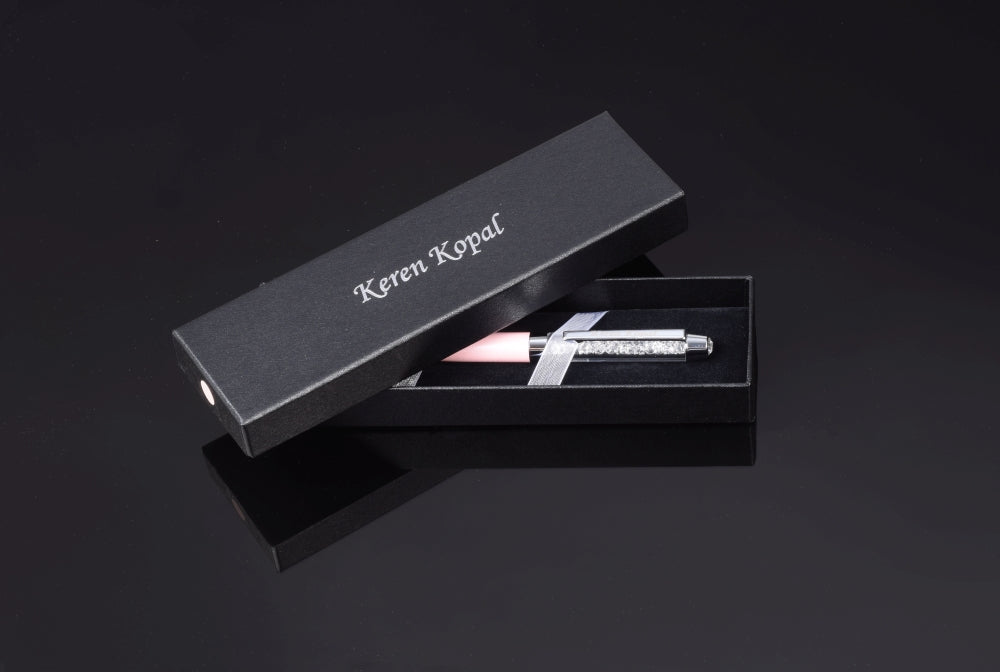 Keren Kopal Pink Pen with Swarovski Crystals