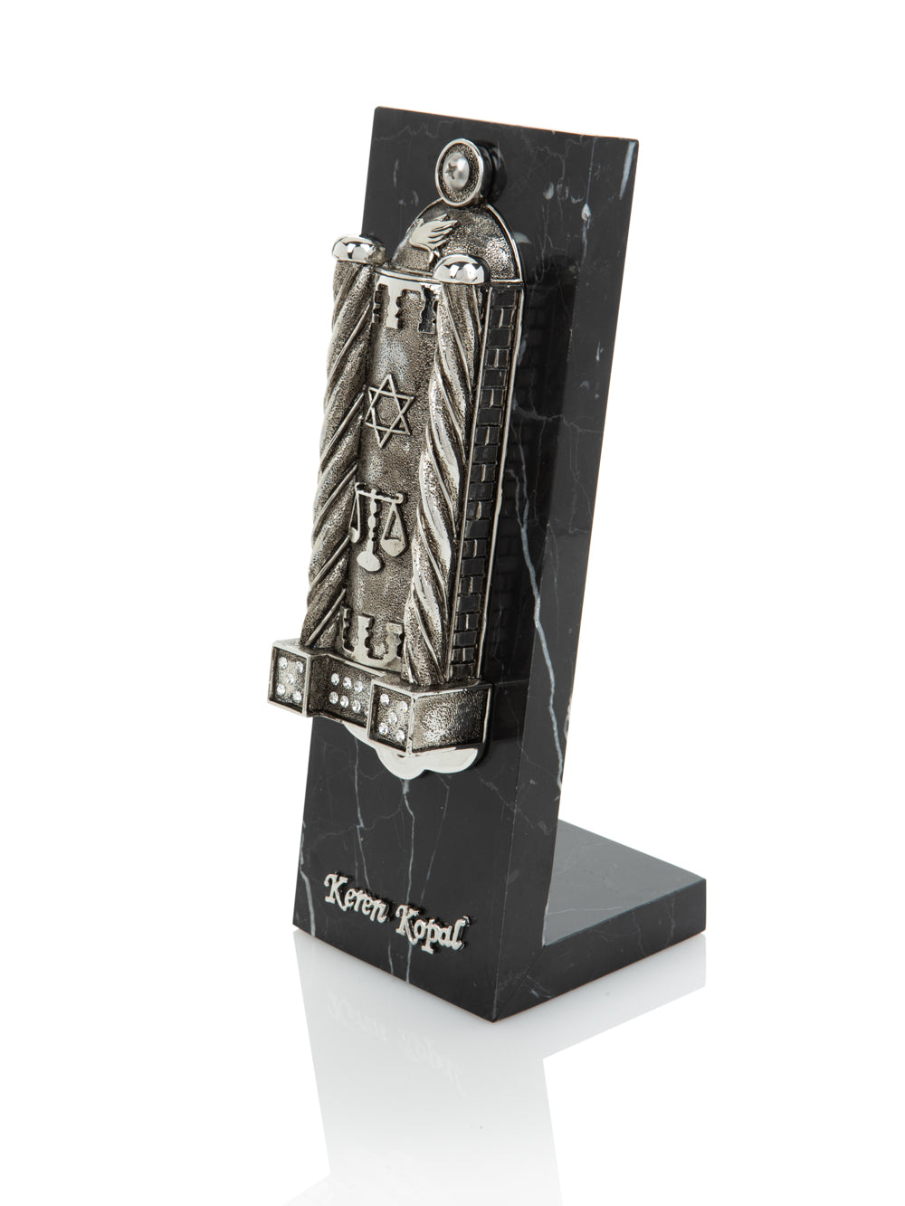 Silver Modern Judaica Mezuzah