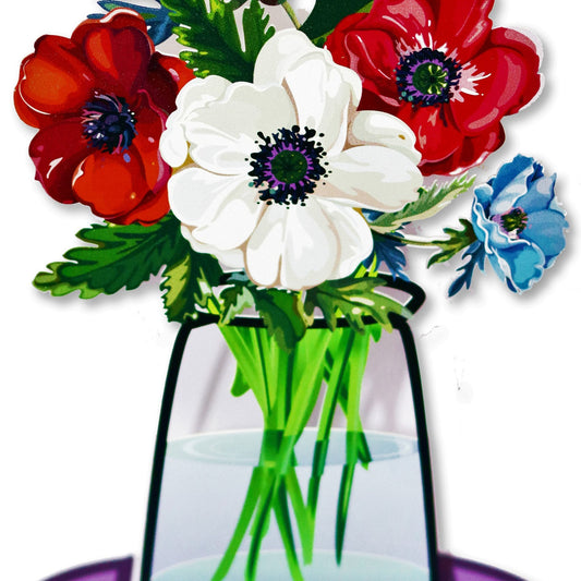 זר גבוה כלניות - תמונה 2