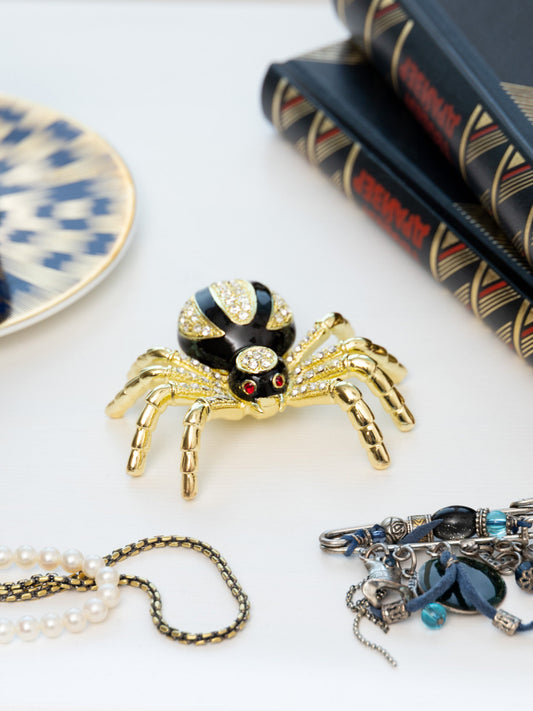 Keren Kopal Gold & Black Tarantula Spider