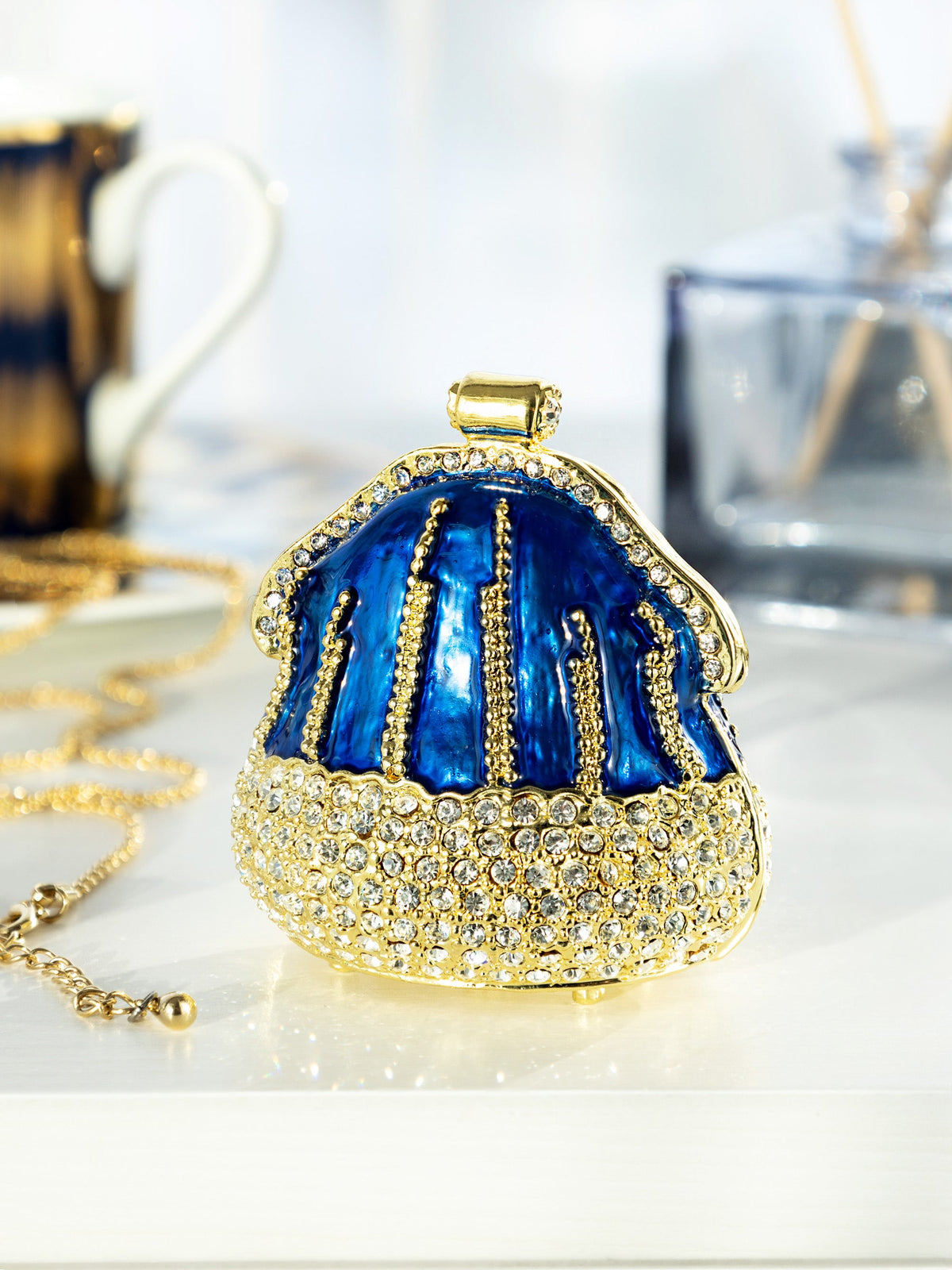 Keren Kopal Golden Blue Purse