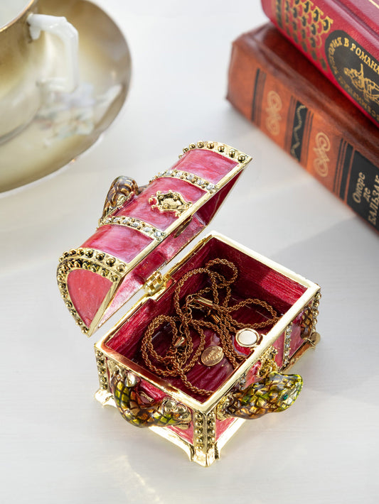Keren Kopal Red Treasure Chest with Snake
