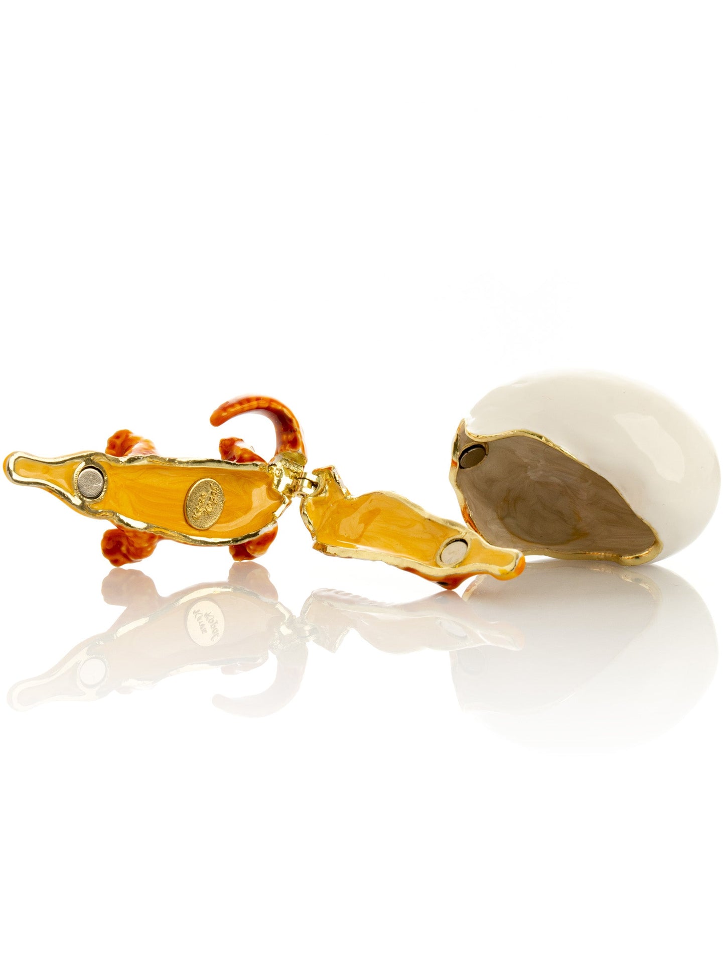 Keren Kopal Orange Crocodile hatching from egg