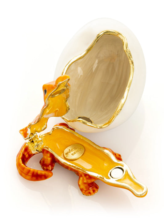 Keren Kopal Orange Crocodile hatching from egg