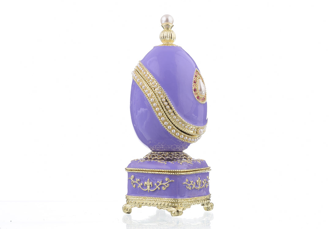 Keren Kopal Blue Faberge Egg with Pearl