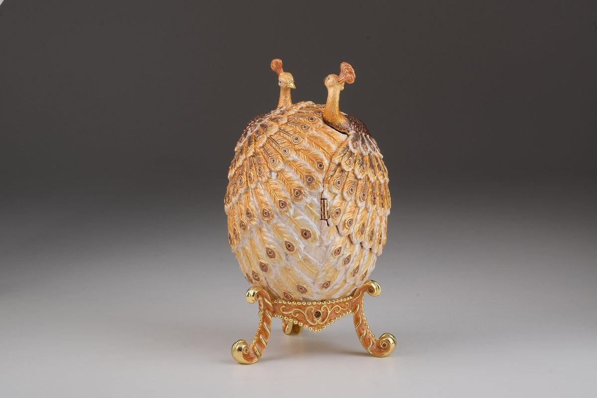 Keren Kopal Gold Peacocks Faberge Egg