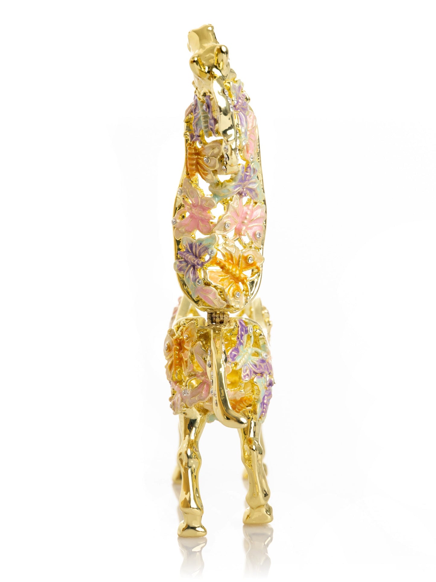 Keren Kopal Golden Horse Decorated with butterflies