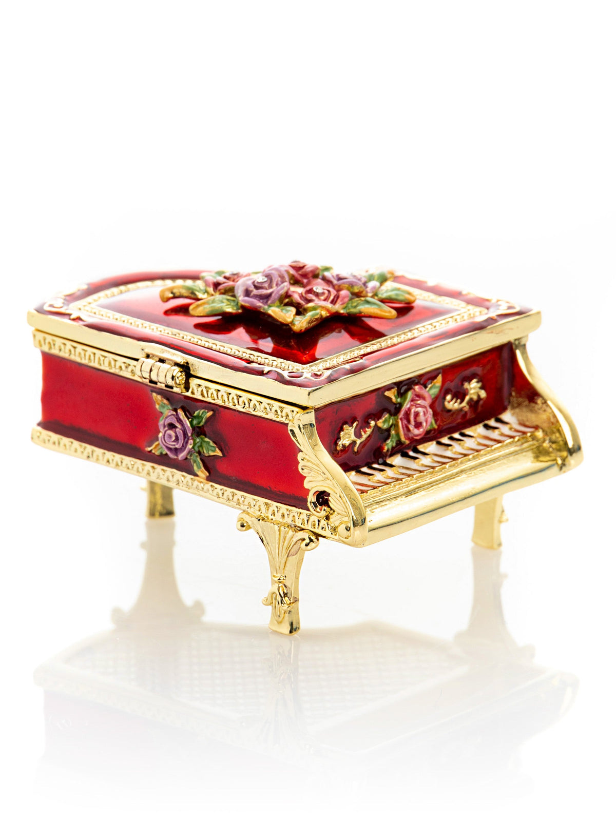 Keren Kopal Red Piano with Flowers