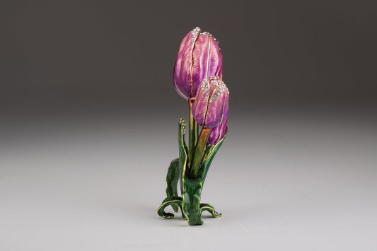 Keren Kopal Purple Rose Trinket Box