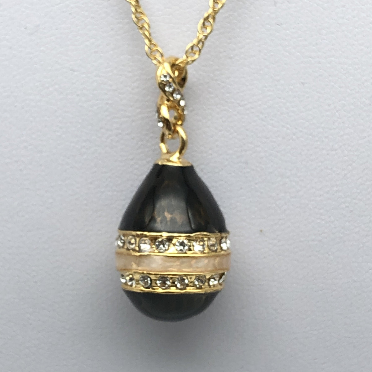 Keren Kopal Black Egg Pendant Necklace