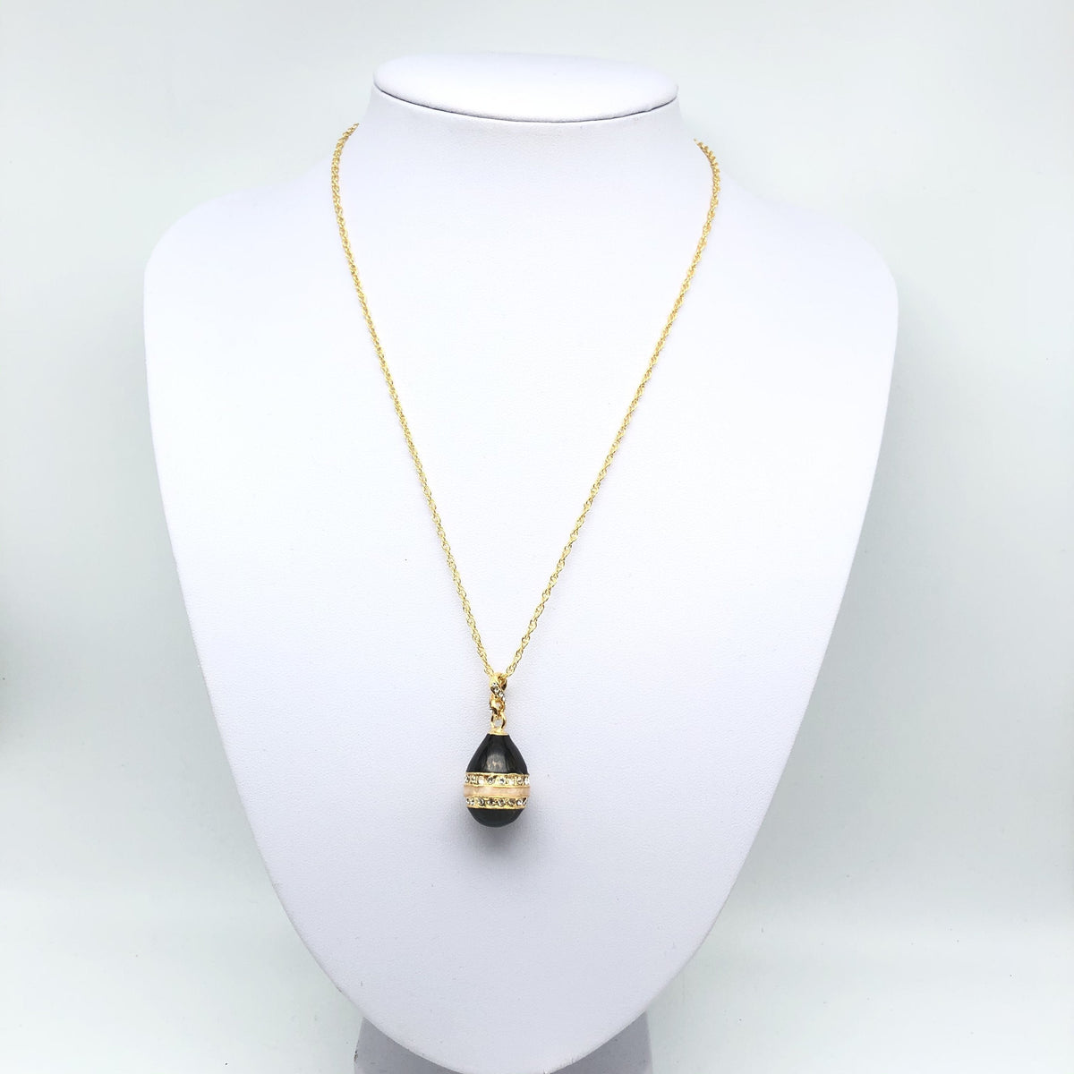 Keren Kopal Black Egg Pendant Necklace
