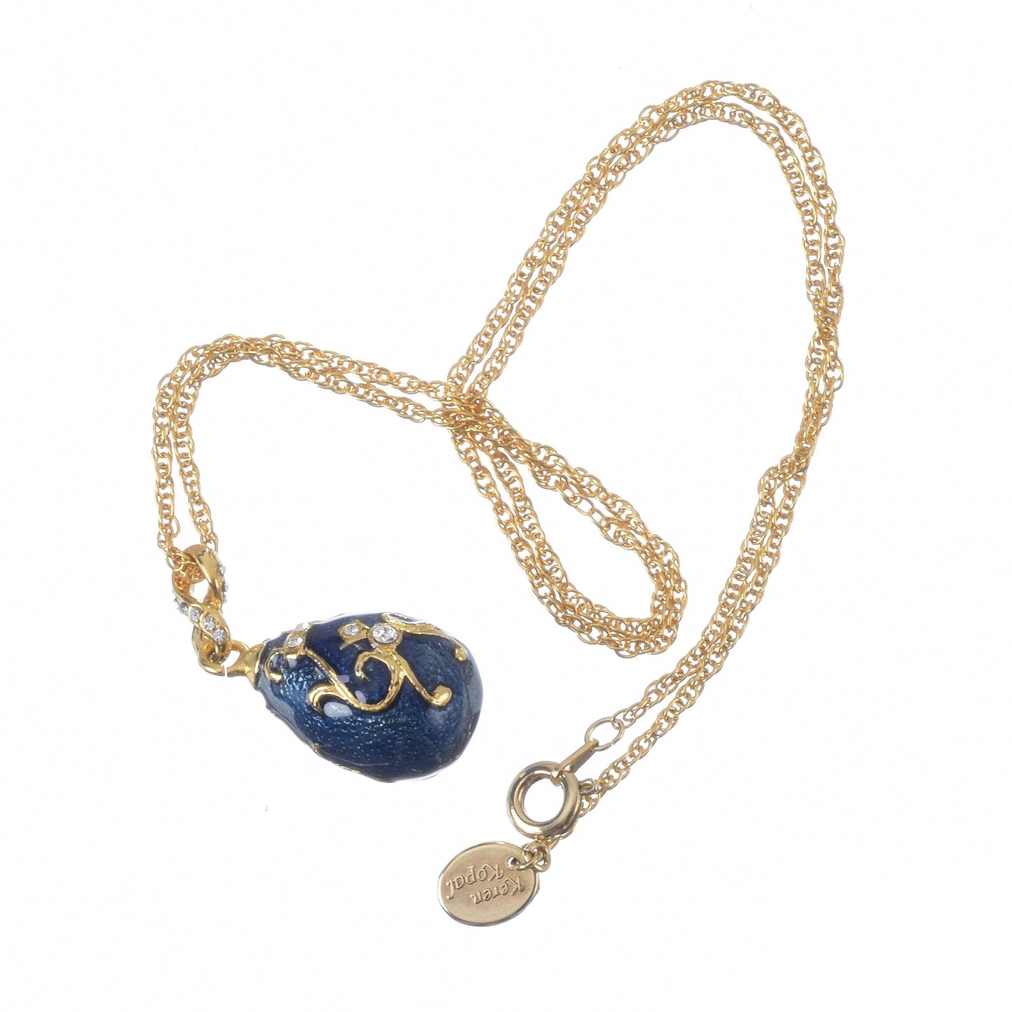 Keren Kopal Blue Egg Pendant Necklace