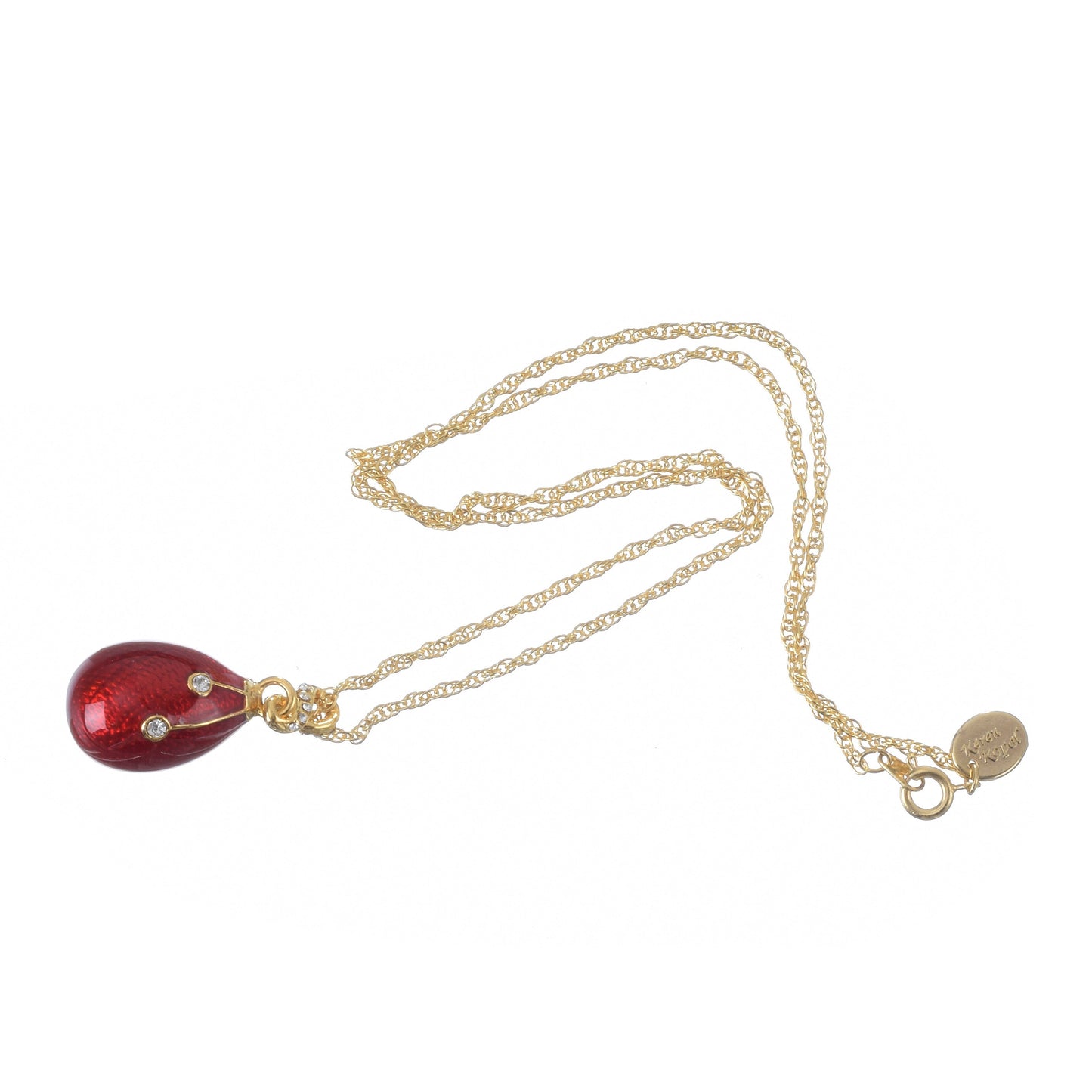 Keren Kopal Red Egg Pendant Necklace