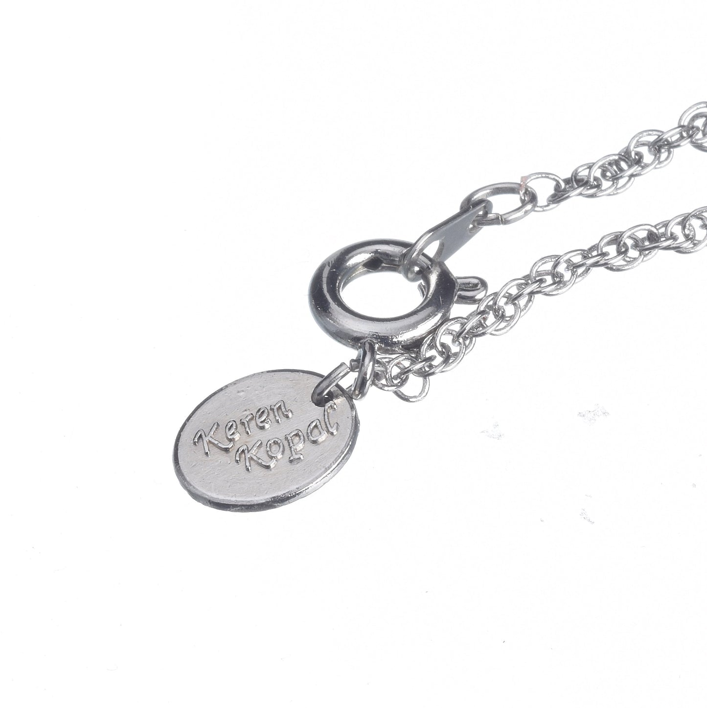 Keren Kopal Silver Egg Pendant Necklace