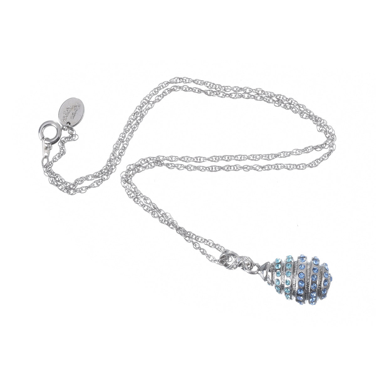 Keren Kopal Silver Egg Pendant Necklace