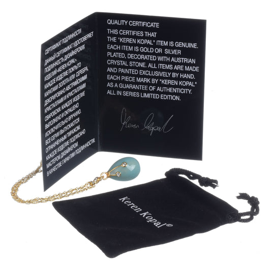 Keren Kopal Turquoise Egg Pendant Necklace