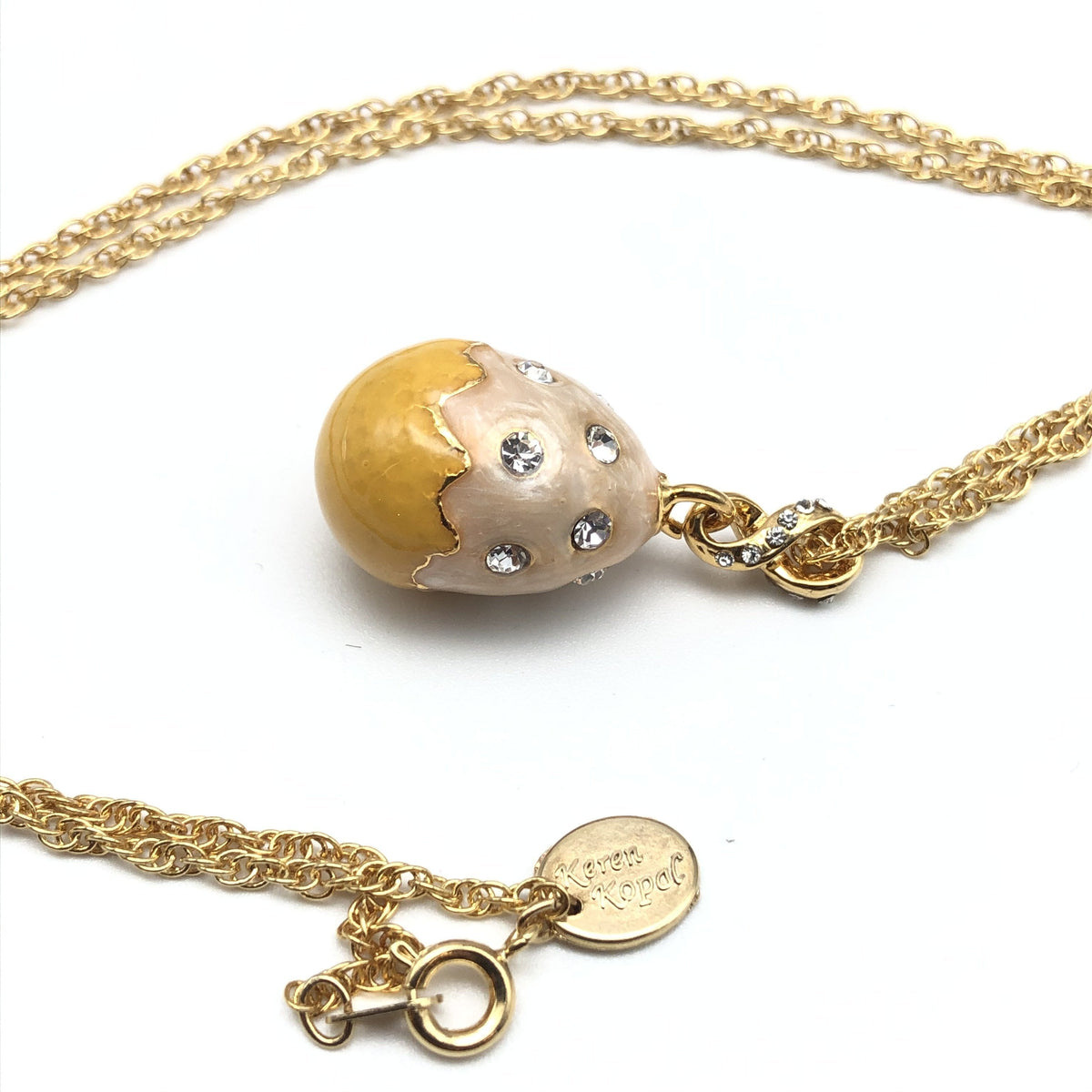 Keren Kopal Yellow Egg Pendant Necklace