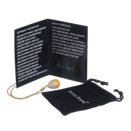 Keren Kopal Yellow Egg Pendant Necklace