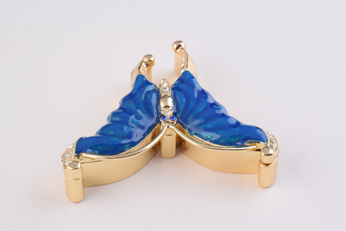 Keren Kopal Golden Blue Butterfly