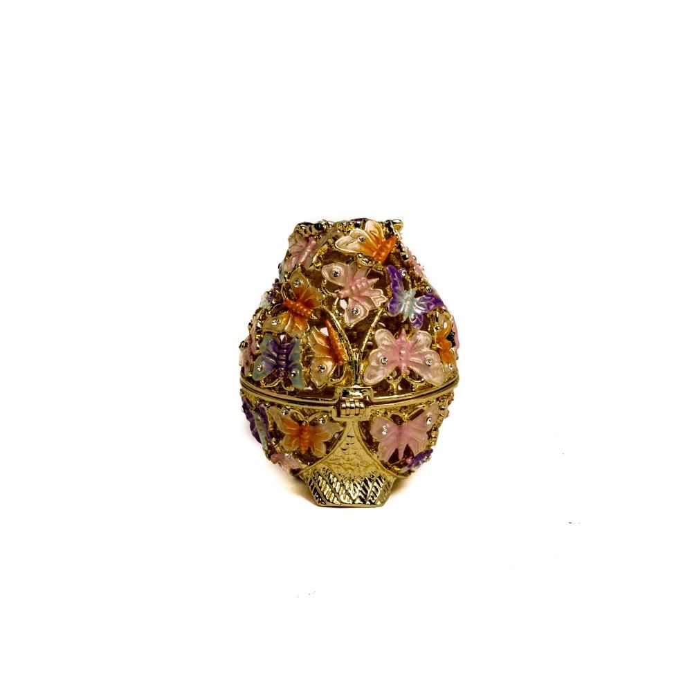 Keren Kopal Golden Owl Decorated with Butterflies