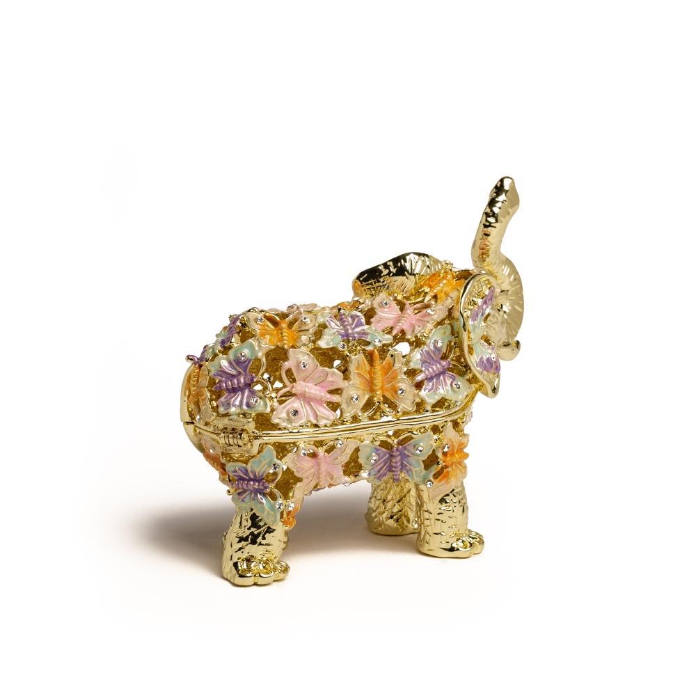 Golden Elephant Decorated with Butterflies