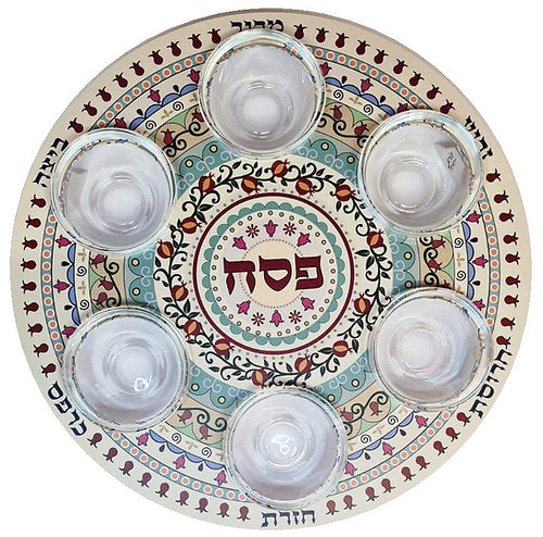 קערת סדר רימונים - כלי הגשה איכותי, עיצוב אלגנטי לבית ולחגים