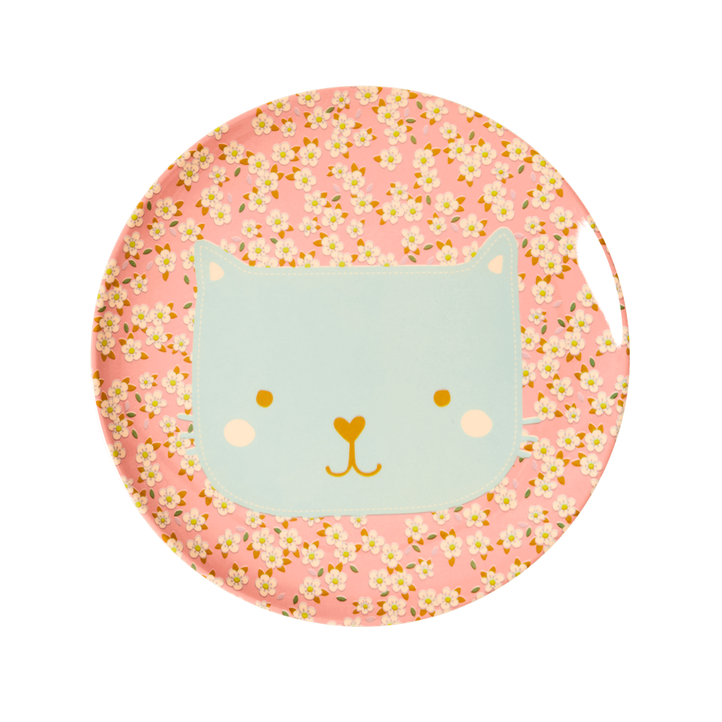 Rice DK | Animal Kids Lunch Plate Cat Print