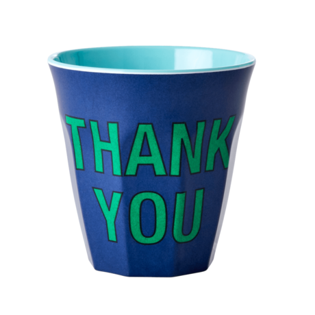 Rice DK 'Thank You' Print Melamine Cup