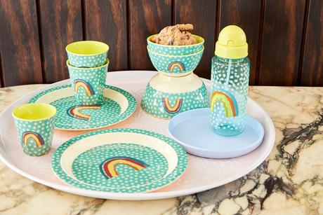 Rice DK Rainbow and Stars Print Melamine Cup