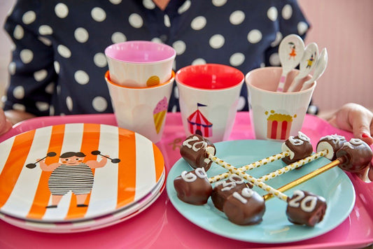 Rice DK | Melamine Kids Dinner Set in Gift Box Circus Print