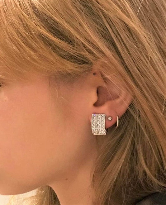 עגילי זירקון בשני צבעים לבחירה