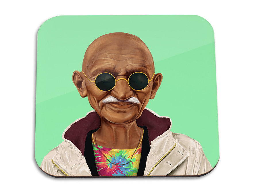 Hipstory | Mahatma Gandhi Wooden Coaster