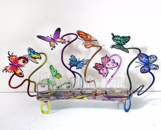 דוד גרשטיין | חנוכייה פרפרים