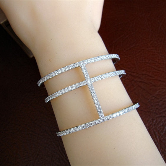 YoGe B0239 Famous Brand new AAA cubic zirconia pave setting bangle cuff novel ,womens accessarioes