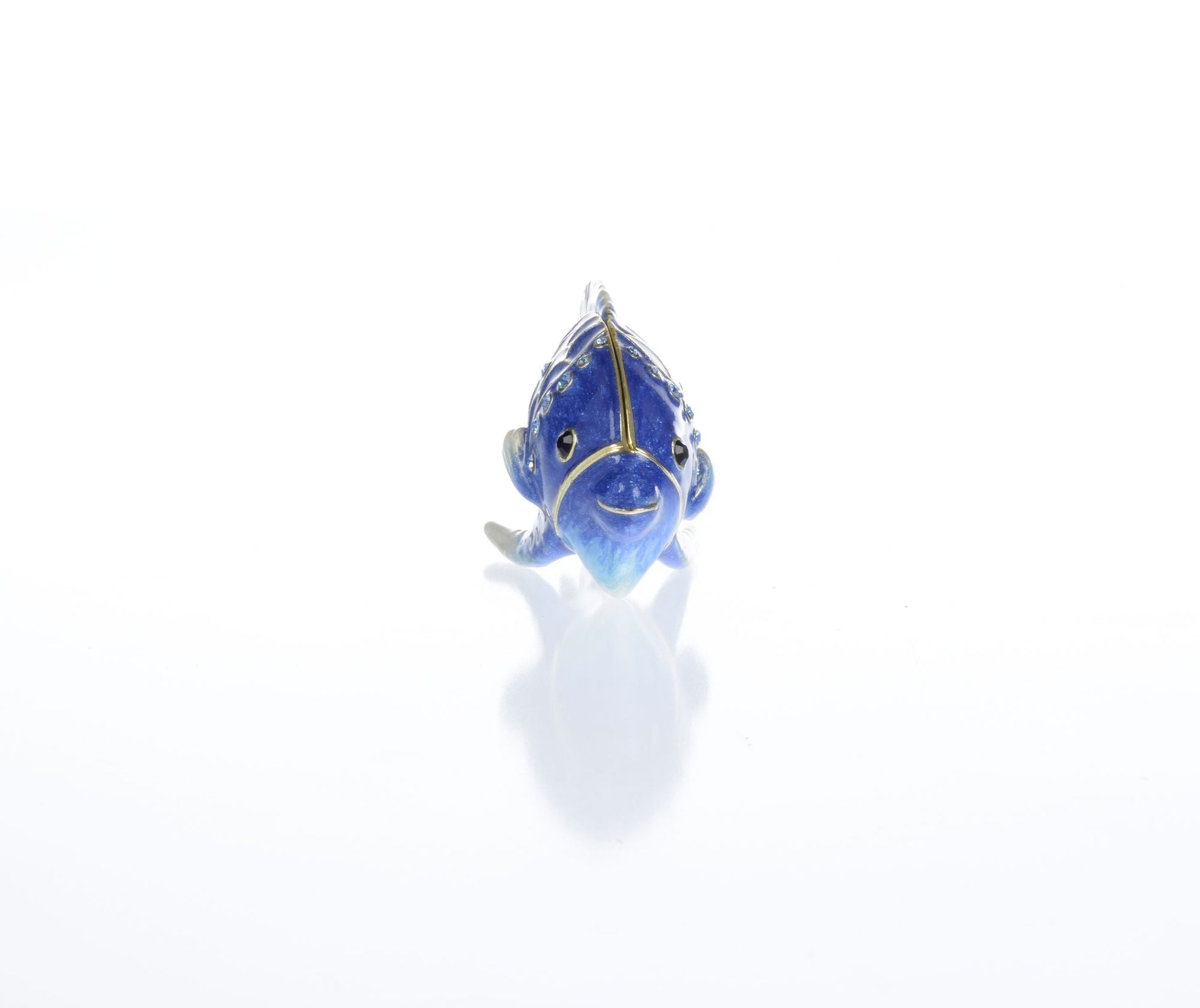 Keren Kopal Blue Rainbowfish Fish trinket box