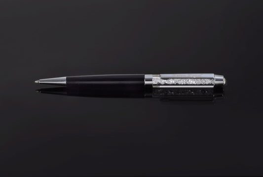 Keren Kopal Black Pen with Swarovski Crystals