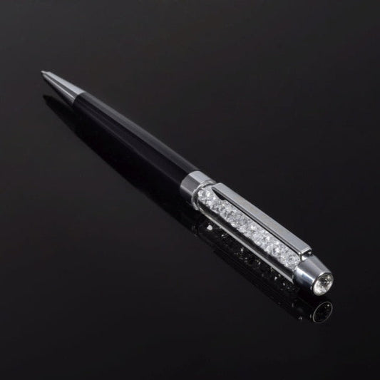 Keren Kopal Black Pen with Swarovski Crystals