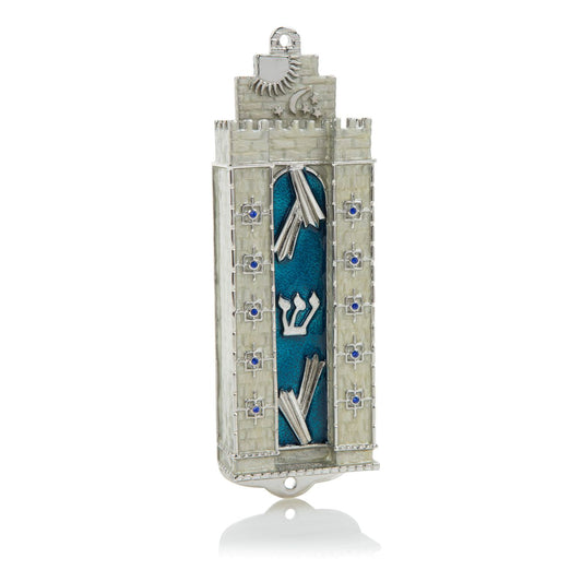 Western Wall style Decorated מזוזה