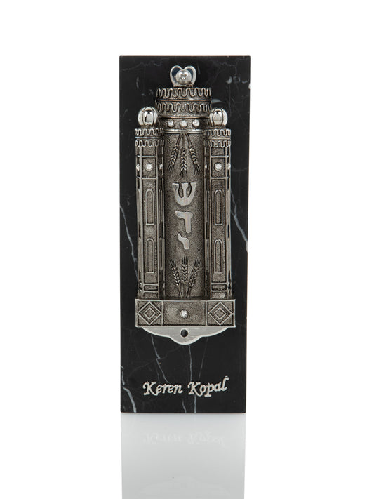 Silver Contemporary Holy Ark מזוזה
