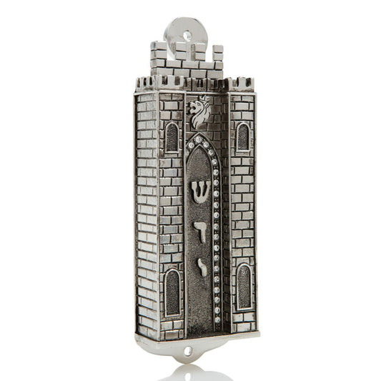 Silver Holy Ark style מזוזה