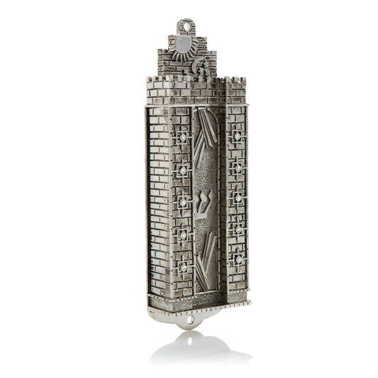 Silver Western Wall style Decorated מזוזה