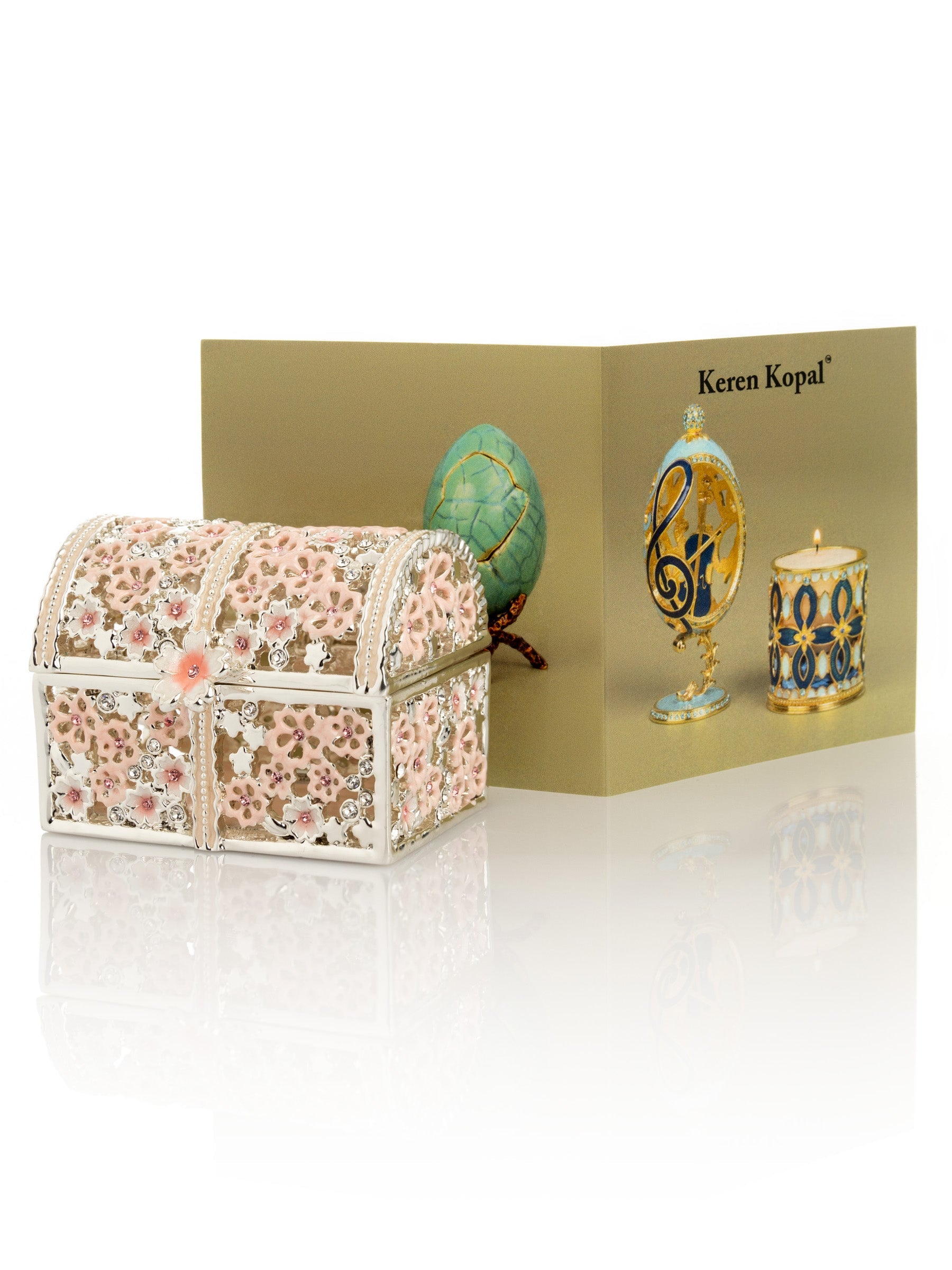 Keren Kopal Flowers Beautiful Trinket Box
