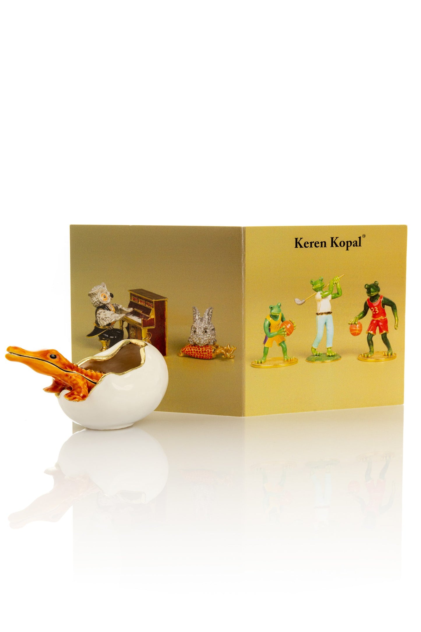 Keren Kopal Orange Crocodile hatching from egg