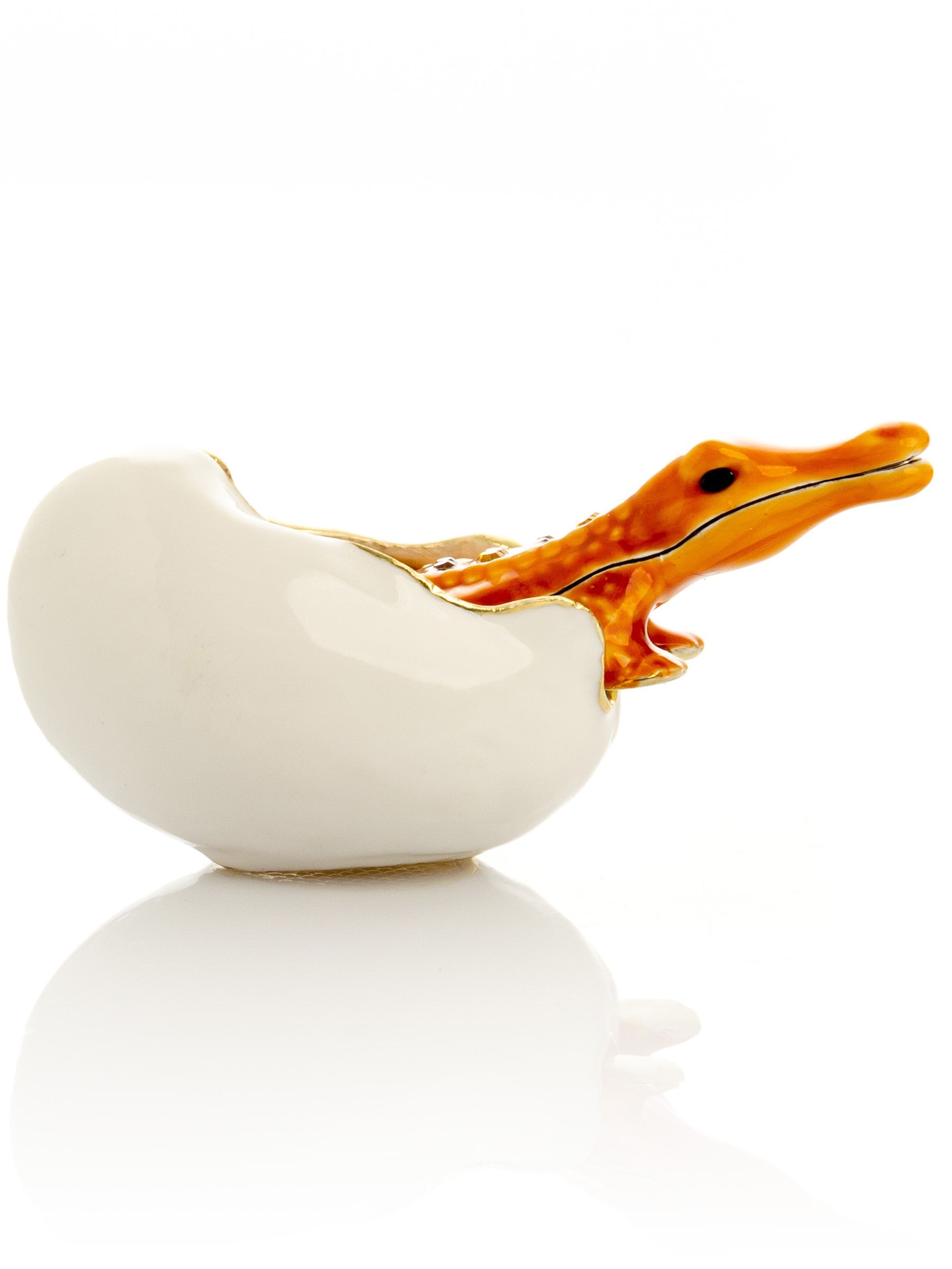 Keren Kopal Orange Crocodile hatching from egg