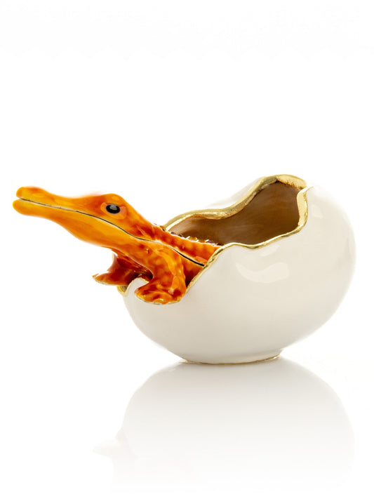 Keren Kopal Orange Crocodile hatching from egg