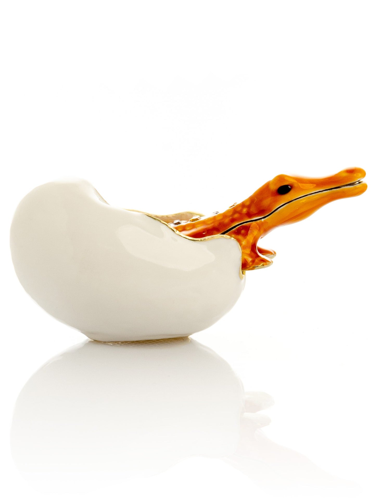 Keren Kopal Orange Crocodile hatching from egg